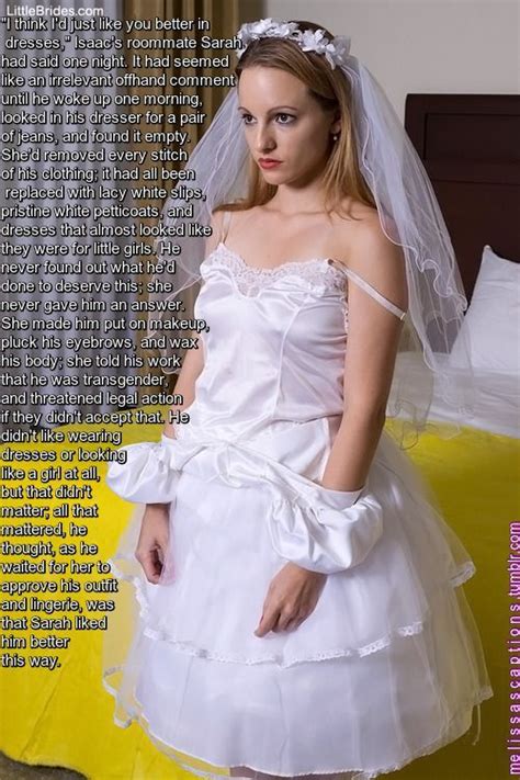 The first would be the standard traditional wedding of bride and groom and all that it entails. . Forced sissy bride